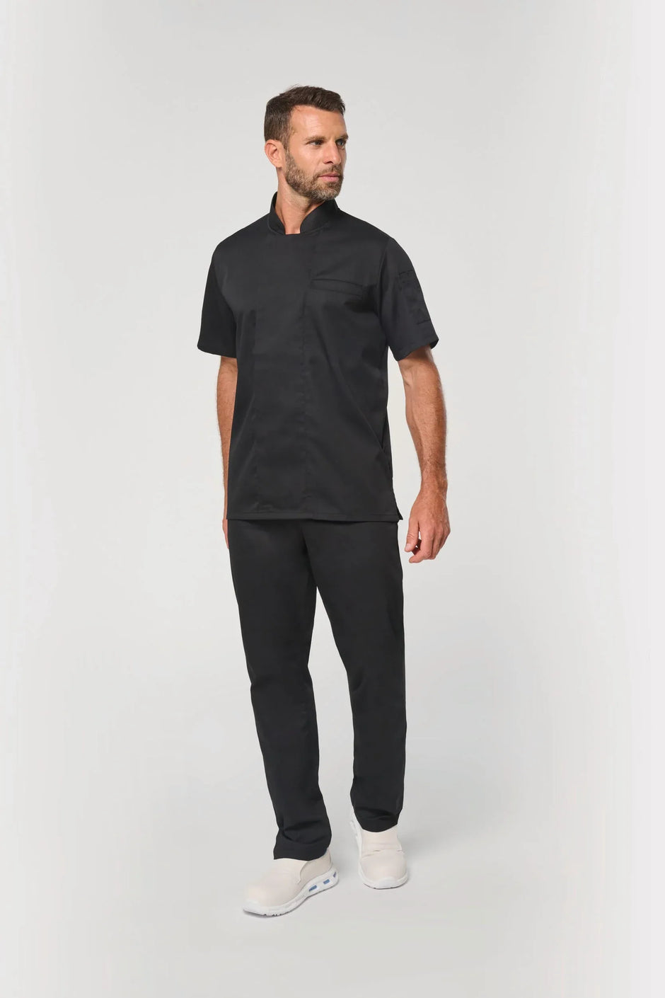 WK501 - Veste de cuisine écoresponsable et respirante manches courtes unisexe - Occifloc