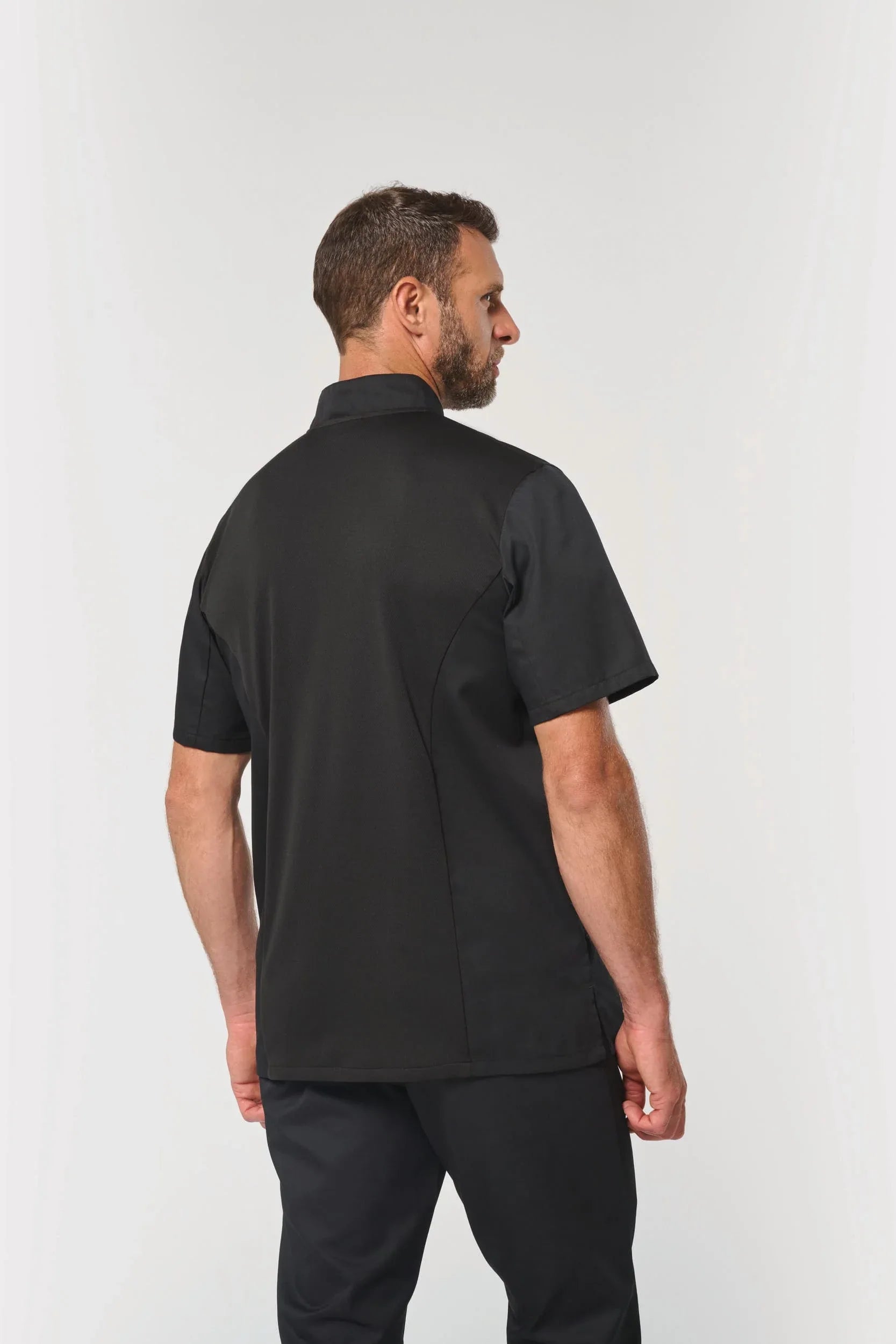 WK501 - Veste de cuisine écoresponsable et respirante manches courtes unisexe - Occifloc