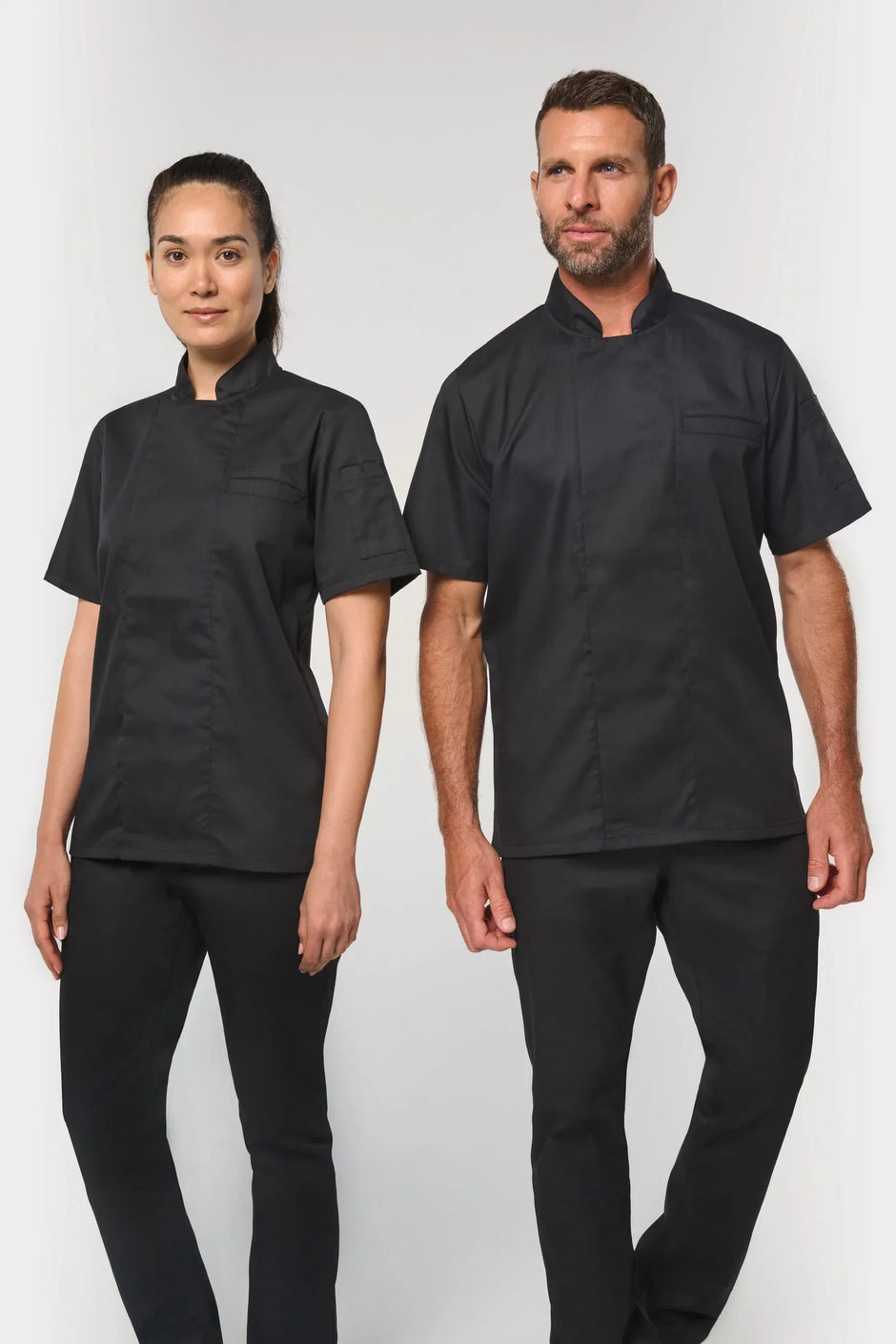 WK501 - Veste de cuisine écoresponsable et respirante manches courtes unisexe - Occifloc