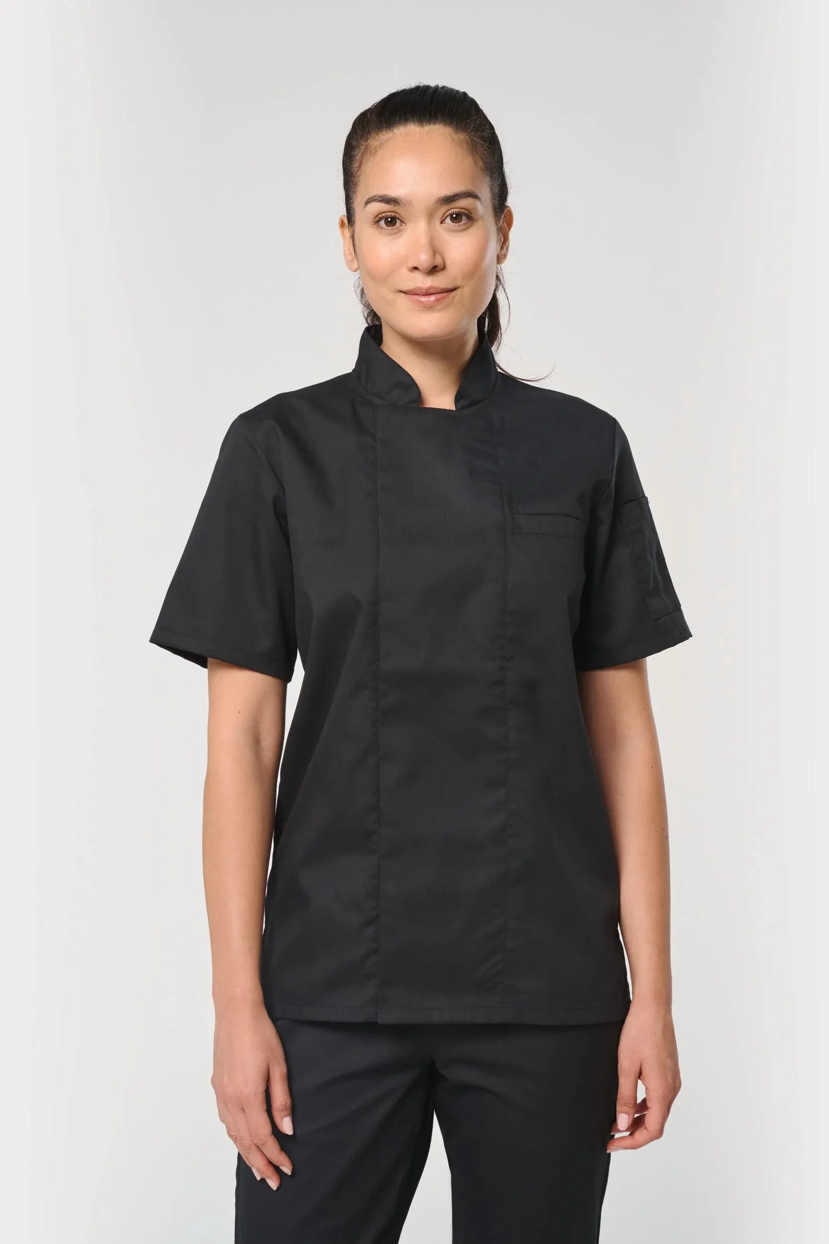 WK501 - Veste de cuisine écoresponsable et respirante manches courtes unisexe - Occifloc