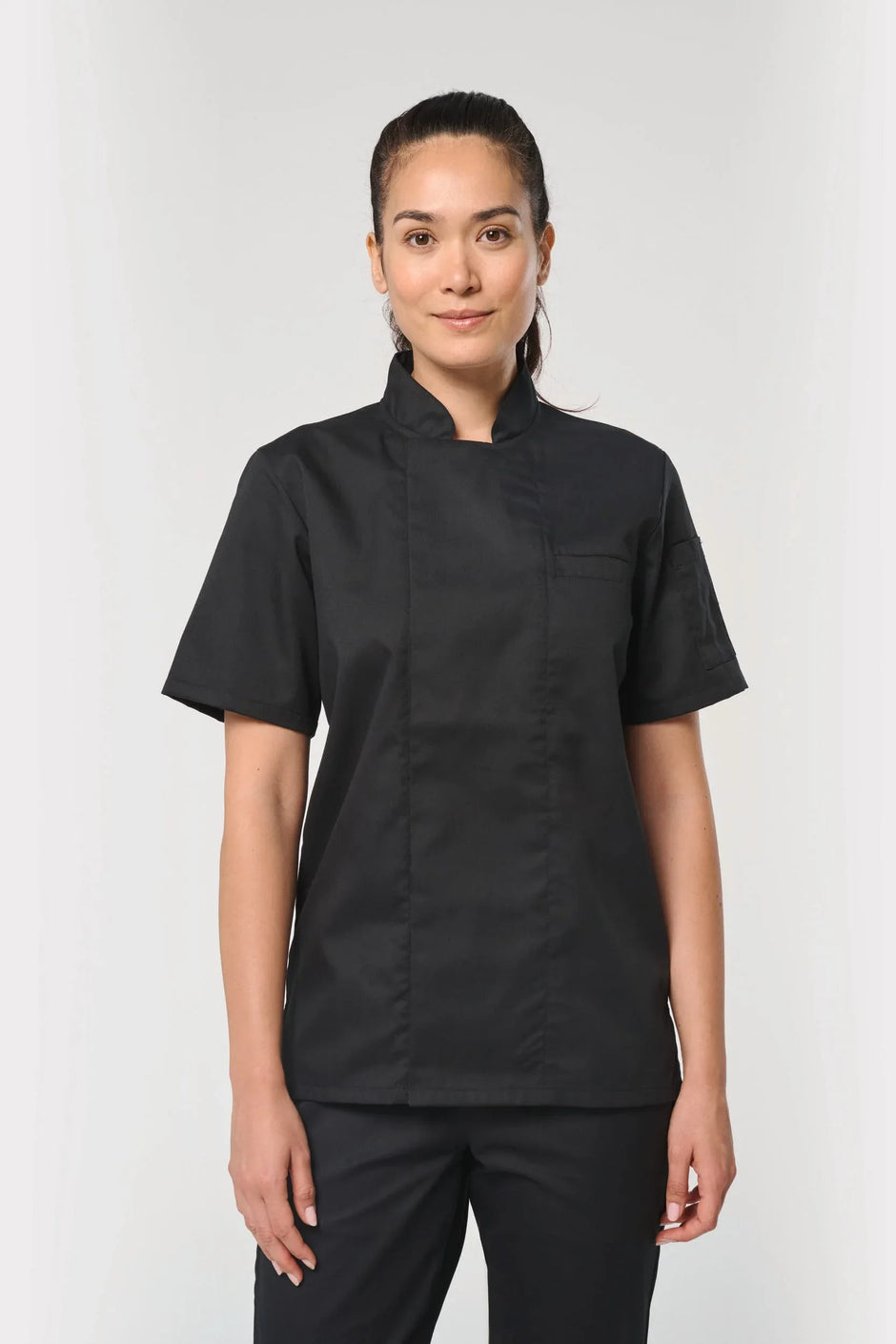 WK501 - Veste de cuisine écoresponsable et respirante manches courtes unisexe - Occifloc