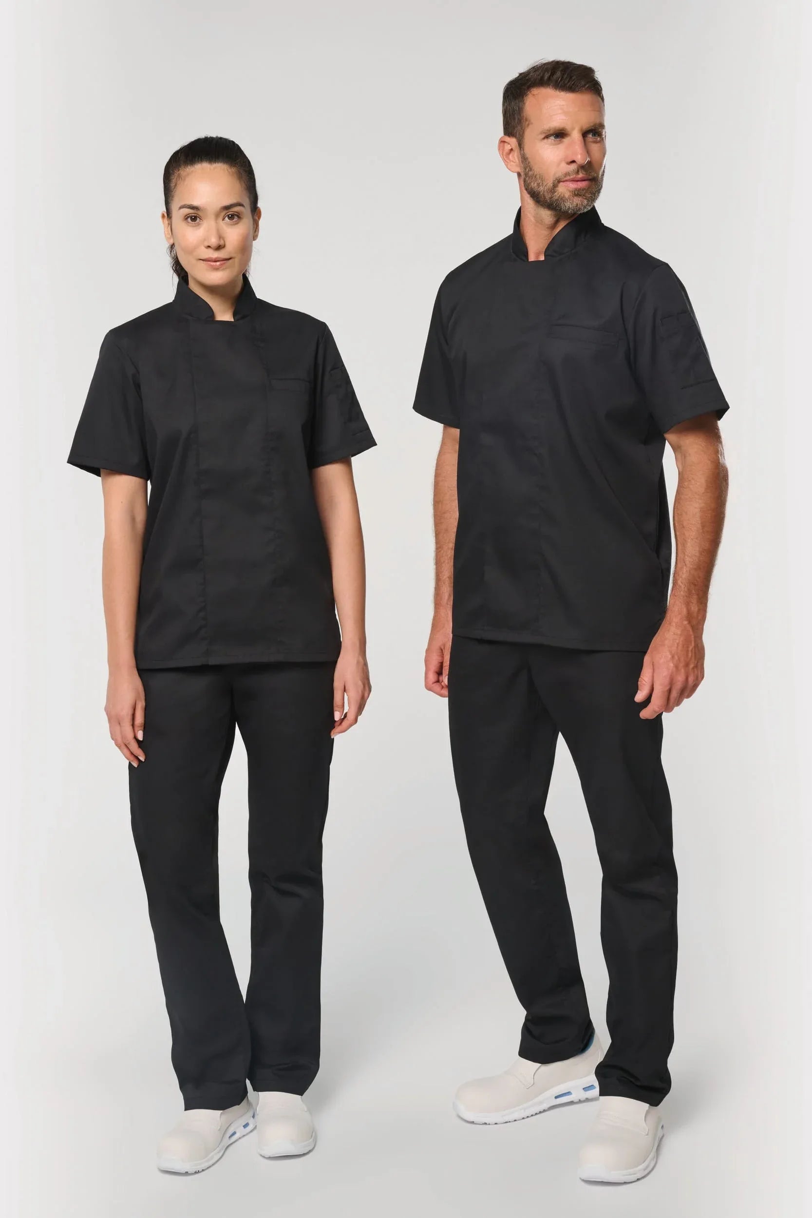WK501 - Veste de cuisine écoresponsable et respirante manches courtes unisexe - Occifloc