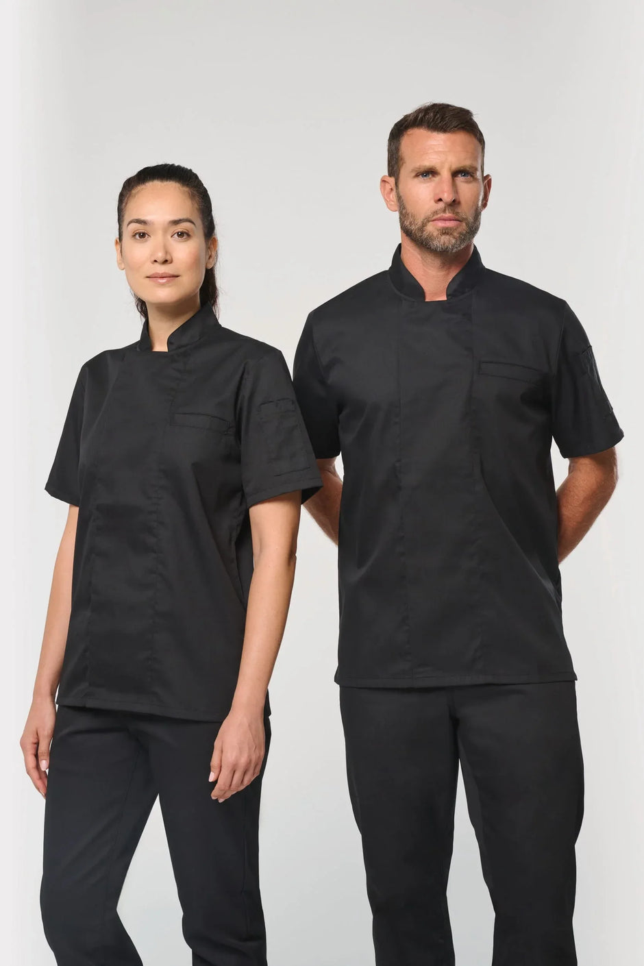 WK501 - Veste de cuisine écoresponsable et respirante manches courtes unisexe - Occifloc