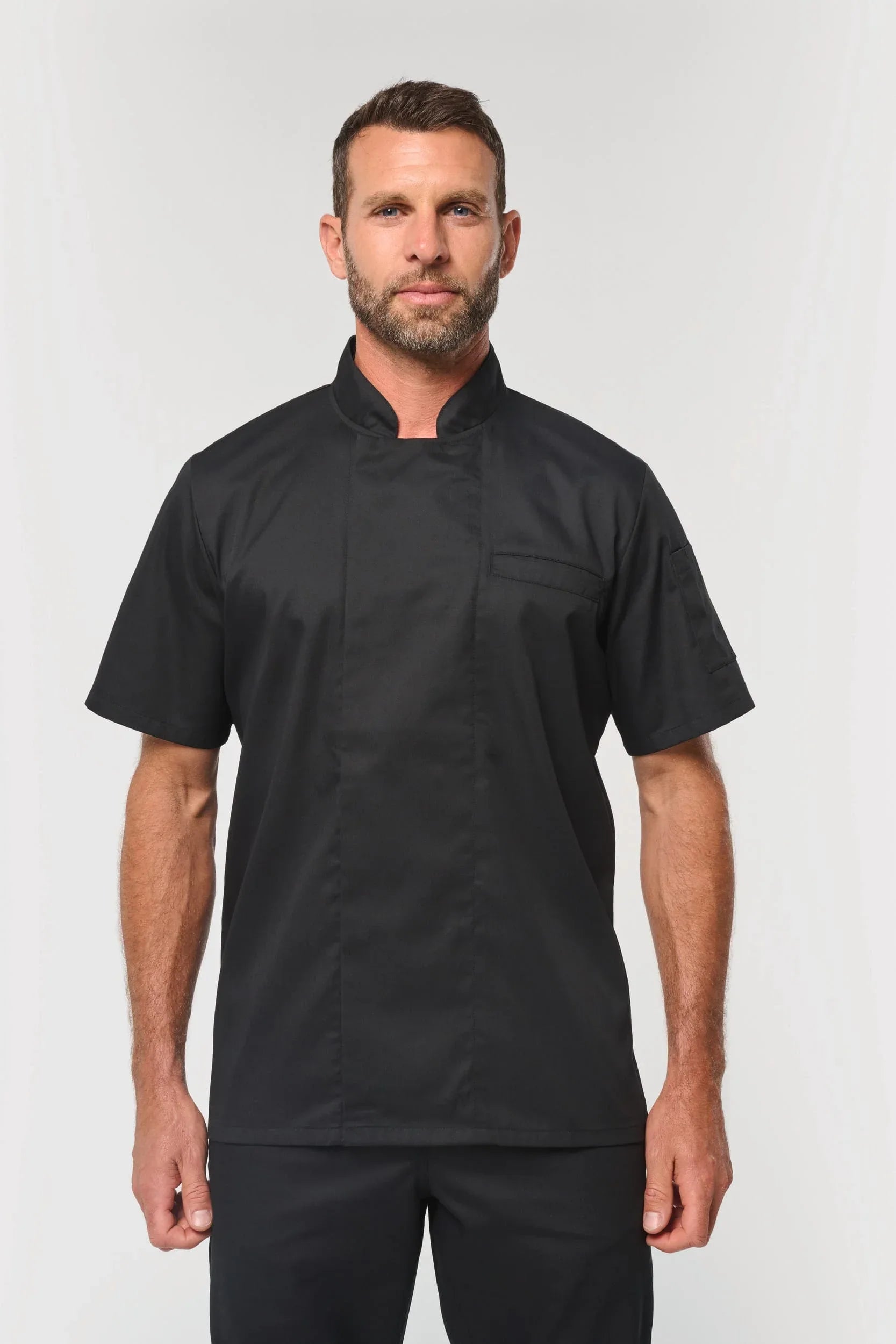 WK501 - Veste de cuisine écoresponsable et respirante manches courtes unisexe - Occifloc