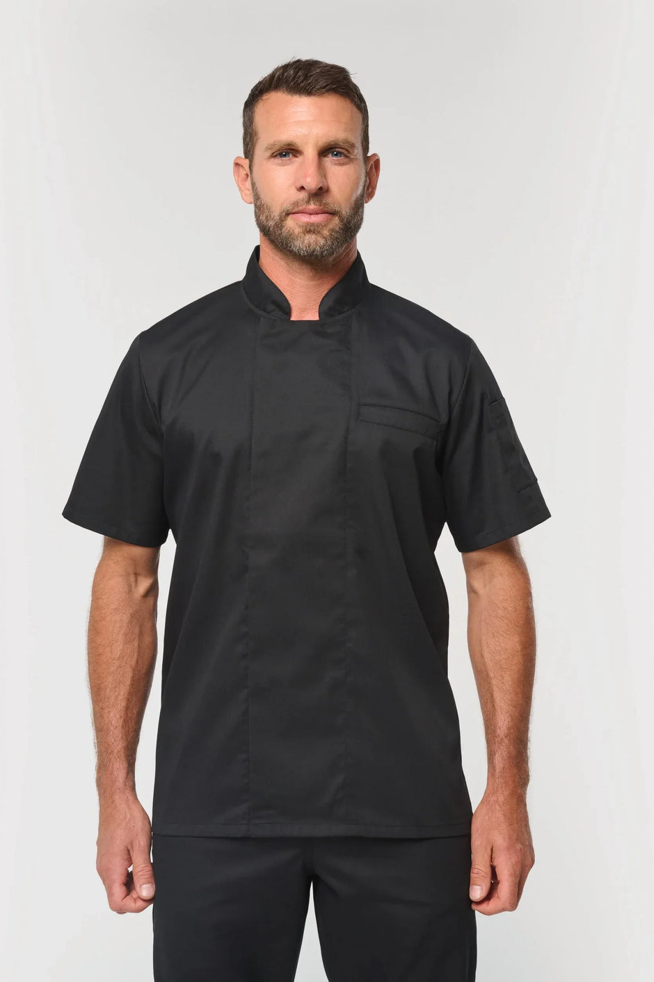 WK501 - Veste de cuisine écoresponsable et respirante manches courtes unisexe - Occifloc