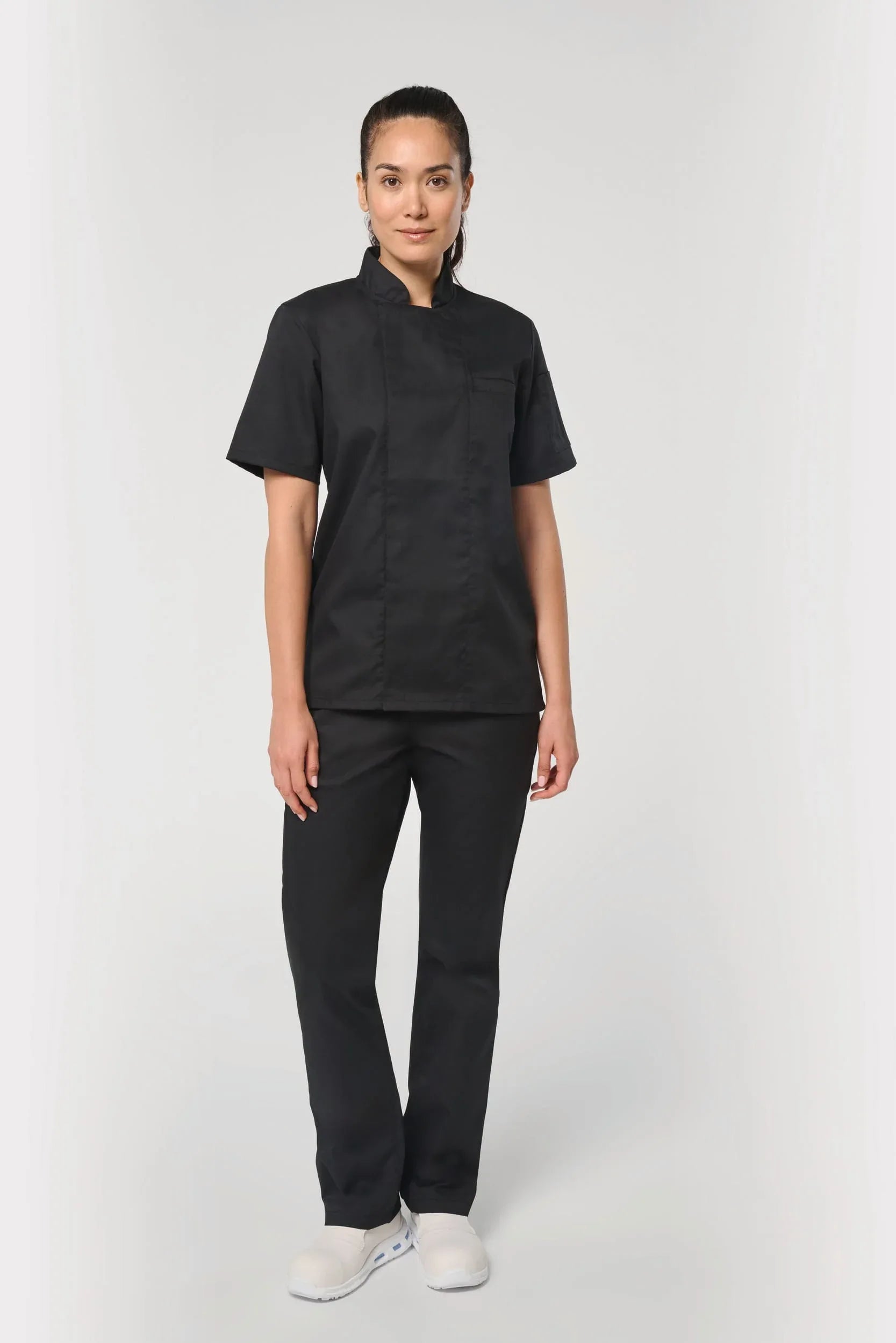 WK501 - Veste de cuisine écoresponsable et respirante manches courtes unisexe - Occifloc