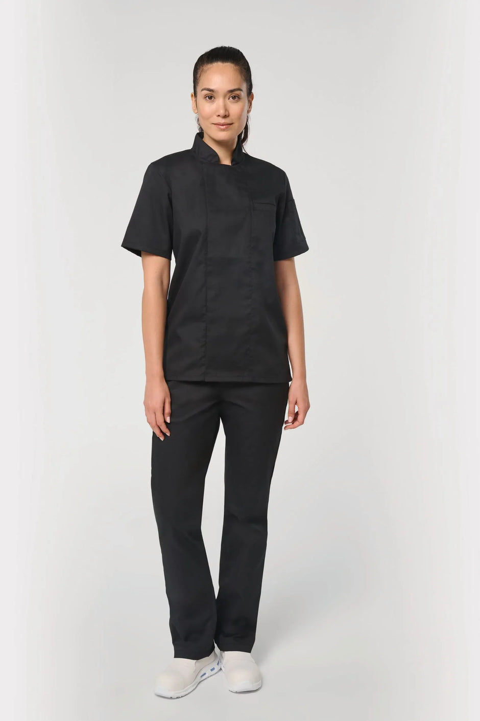 WK501 - Veste de cuisine écoresponsable et respirante manches courtes unisexe - Occifloc