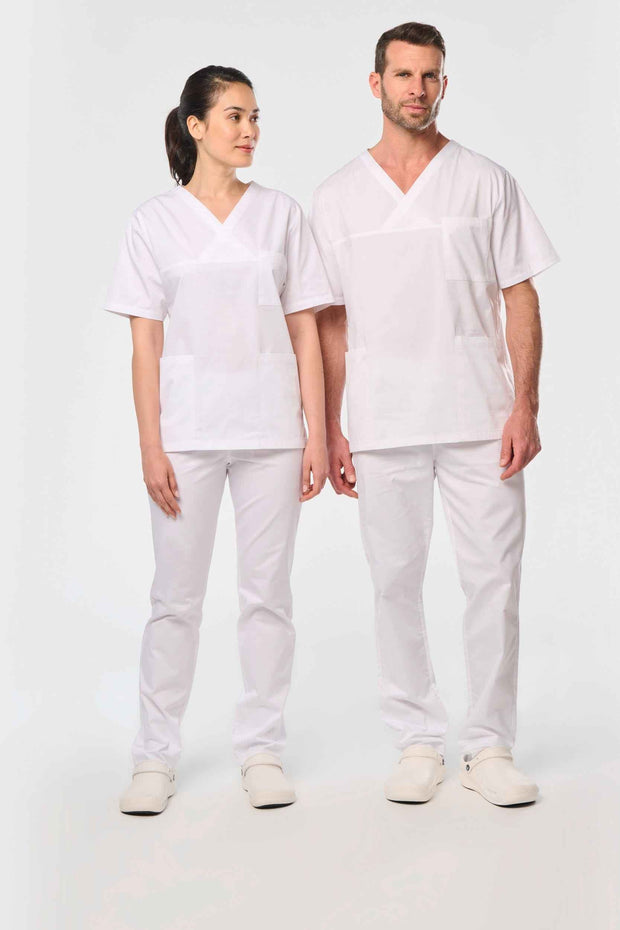 WK504 - Tunique coton manches courtes unisexe WK. Designed To Work