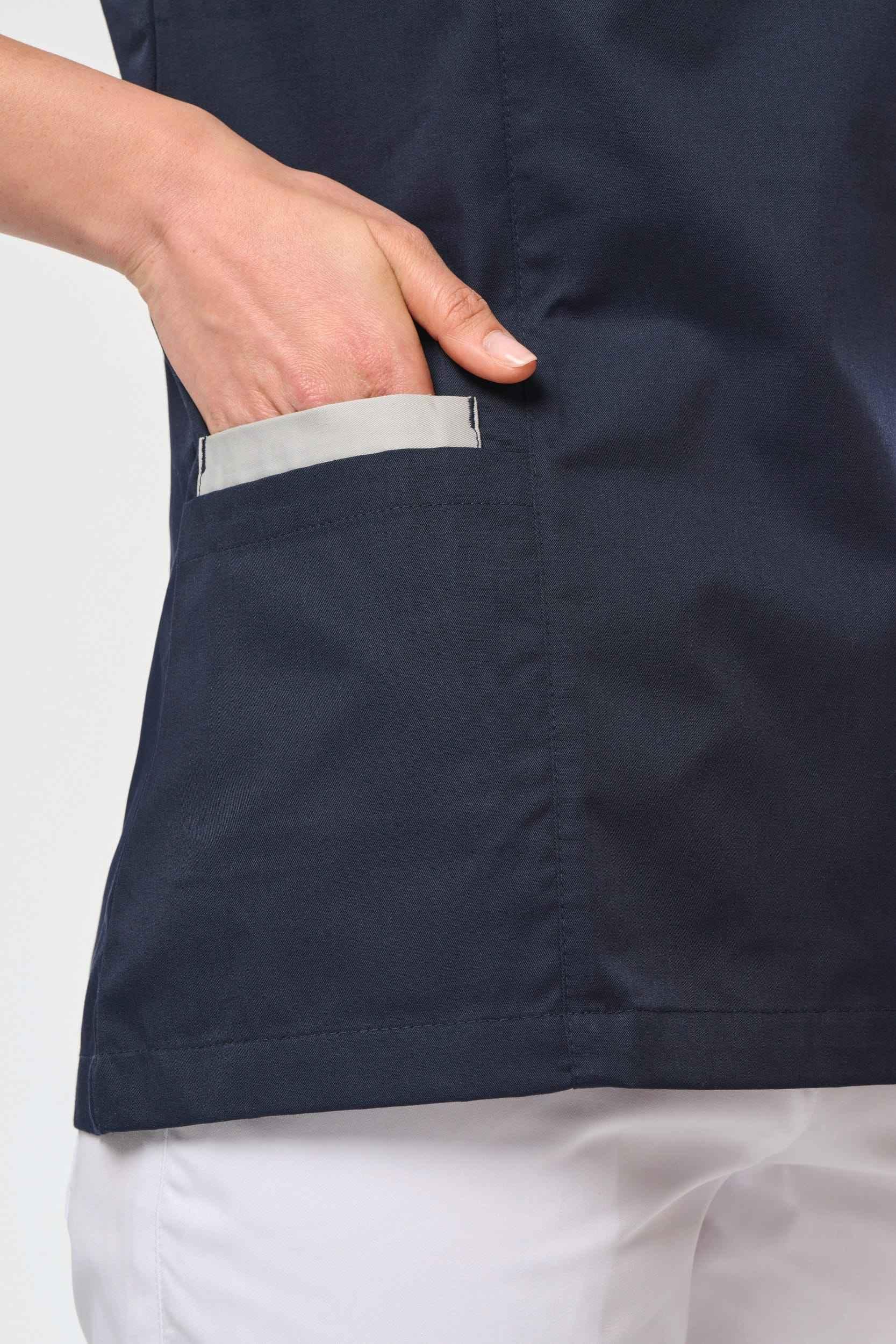 WK506 - Blouse polycoton avec boutons-pression femme - Occifloc