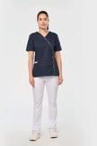 WK506 - Blouse polycoton avec boutons-pression femme - Occifloc