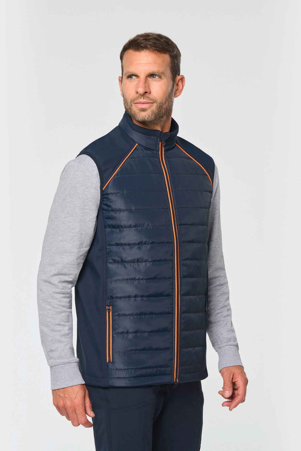 WK606 - Bodywarmer Day To Day bi-matière unisexe WK. Designed To Work