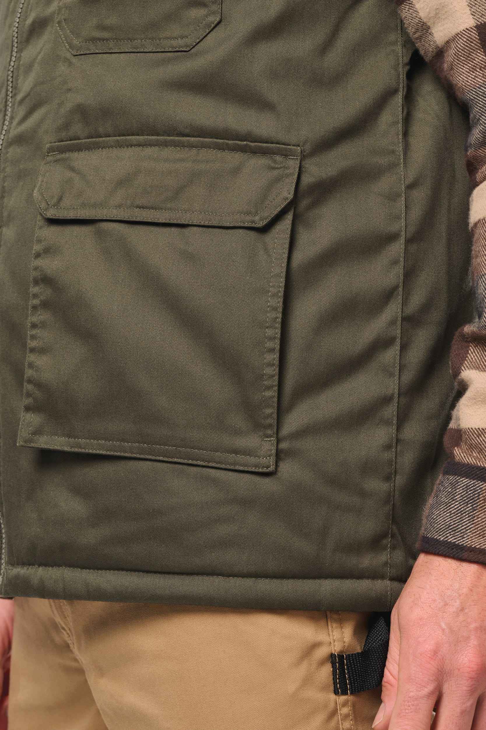 WK607 - Gilet polycoton multipoches rembourré unisexe WK. Designed To Work