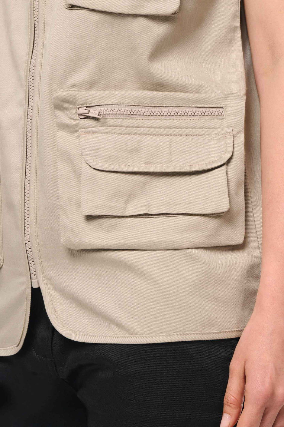 WK609 - Gilet polycoton multipoches doublé unisexe WK. Designed To Work