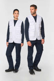 WK609 - Gilet polycoton multipoches doublé unisexe WK. Designed To Work