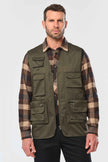 WK609 - Gilet polycoton multipoches doublé unisexe WK. Designed To Work