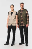 WK609 - Gilet polycoton multipoches doublé unisexe WK. Designed To Work