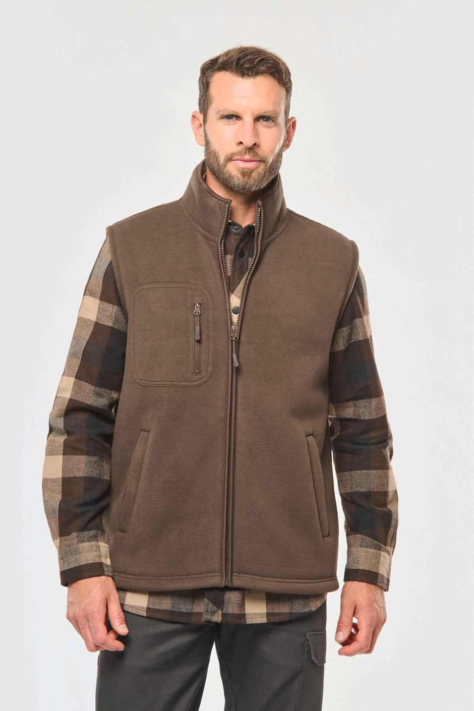 WK610 - Bodywarmer polaire avec intérieur sherpa unisexe - Occifloc