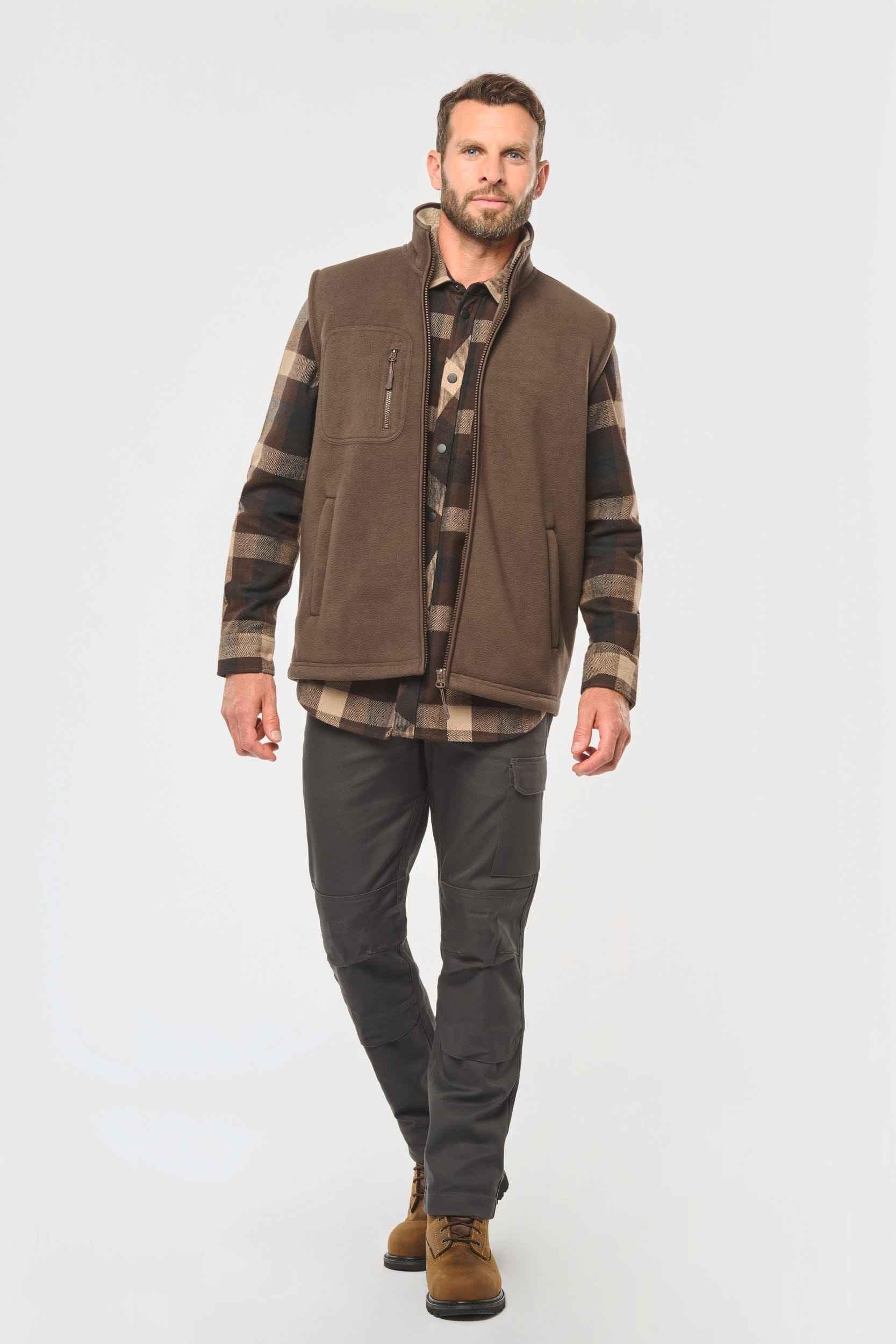 WK610 - Bodywarmer polaire avec intérieur sherpa unisexe - Occifloc