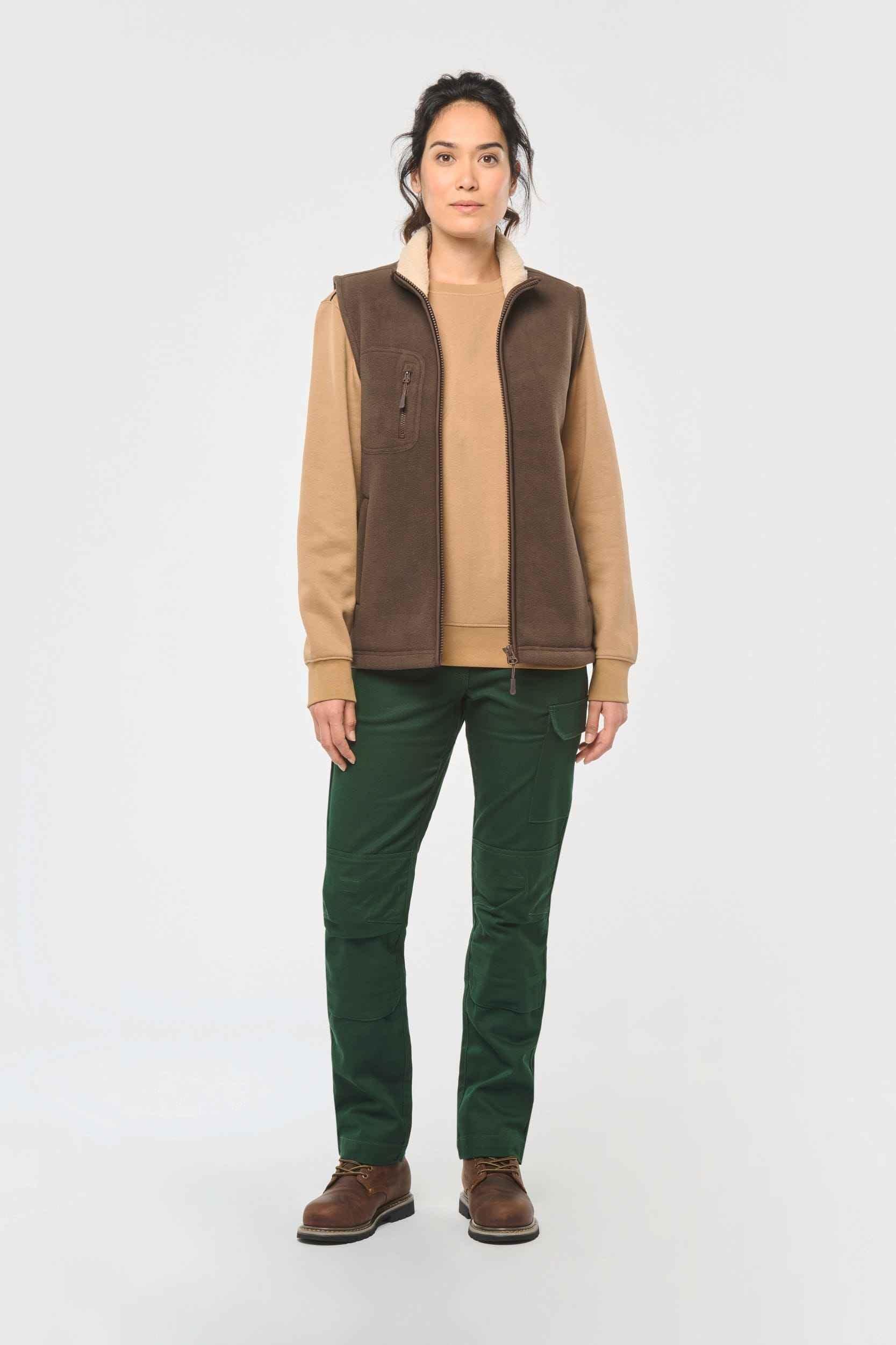 WK610 - Bodywarmer polaire avec intérieur sherpa unisexe - Occifloc