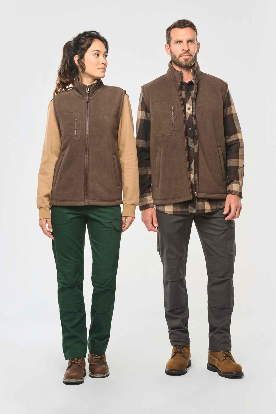 WK610 - Bodywarmer polaire avec intérieur sherpa unisexe - Occifloc