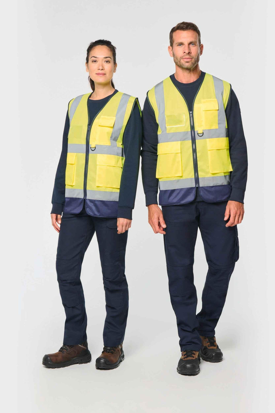 WK618 - Gilet de sécurité haute visibilité recyclé avec zip unisexe - Occifloc