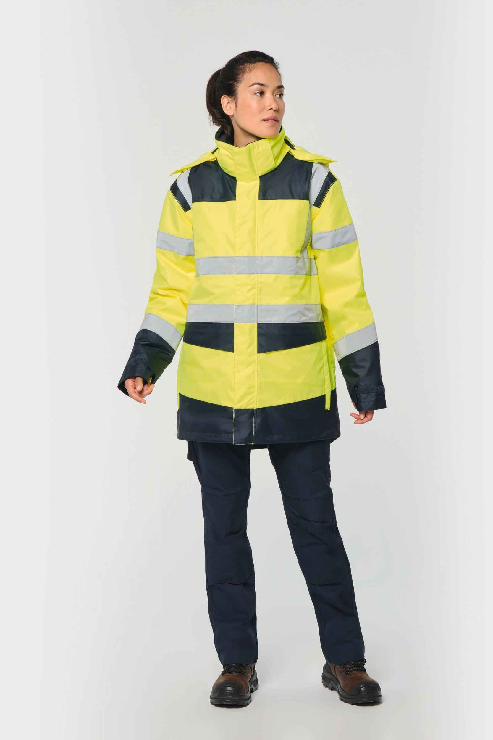 WK660 - Parka de sécurité recyclée 4 en 1 unisexe WK. Designed To Work