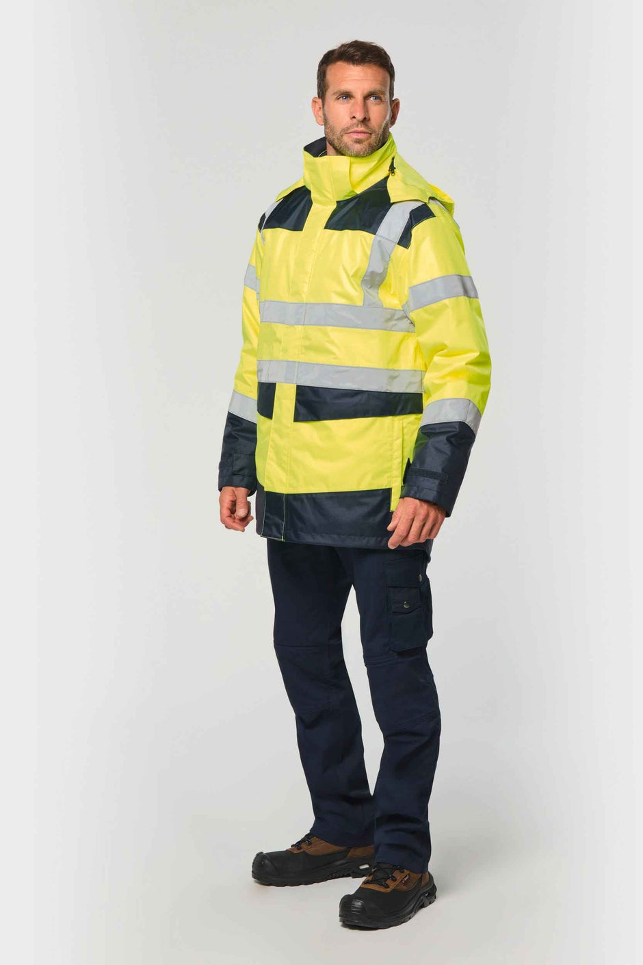 WK660 - Parka de sécurité recyclée 4 en 1 unisexe WK. Designed To Work