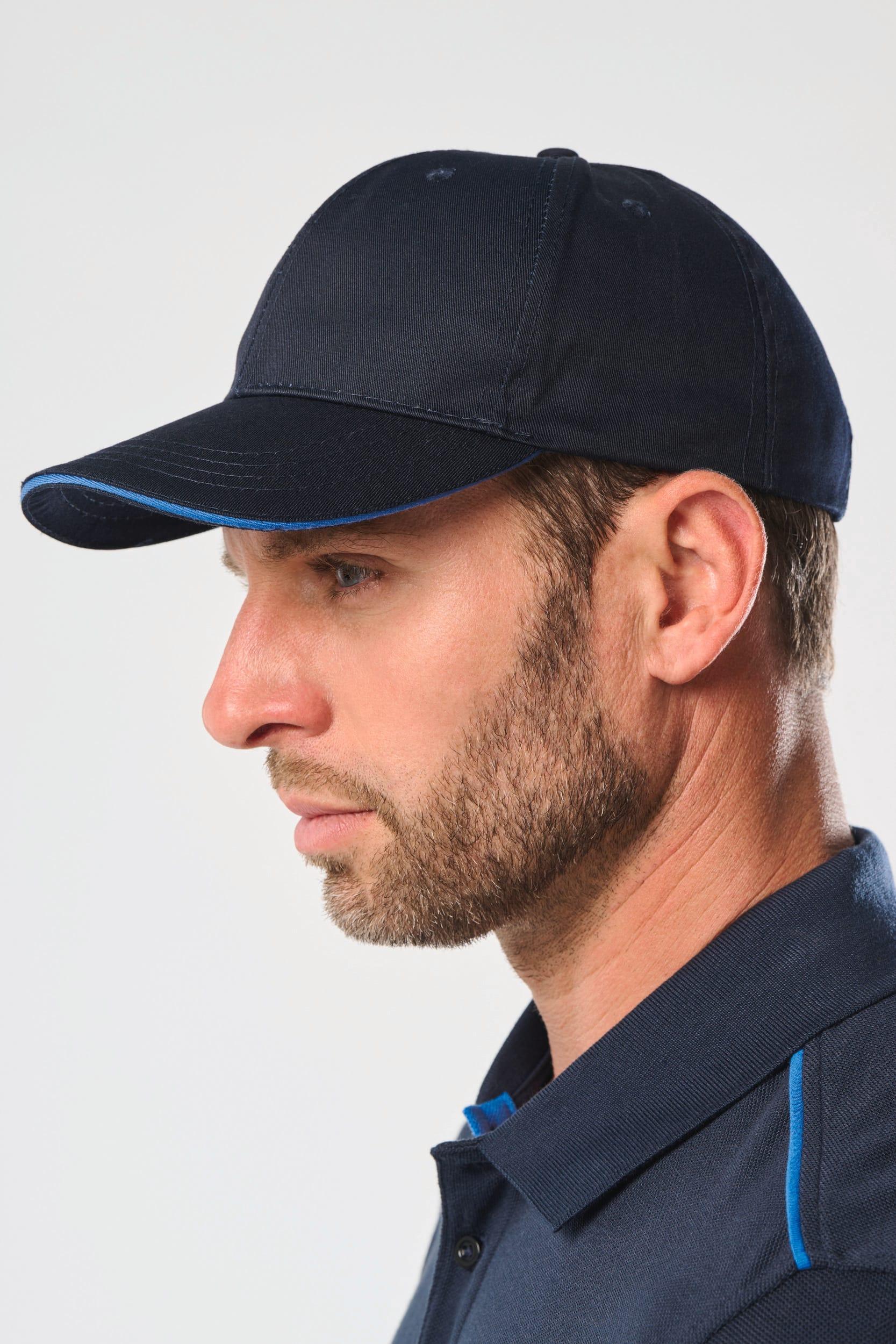 WKP145 - Casquette sandwich contrasté 6 panneaux WK. Designed To Work