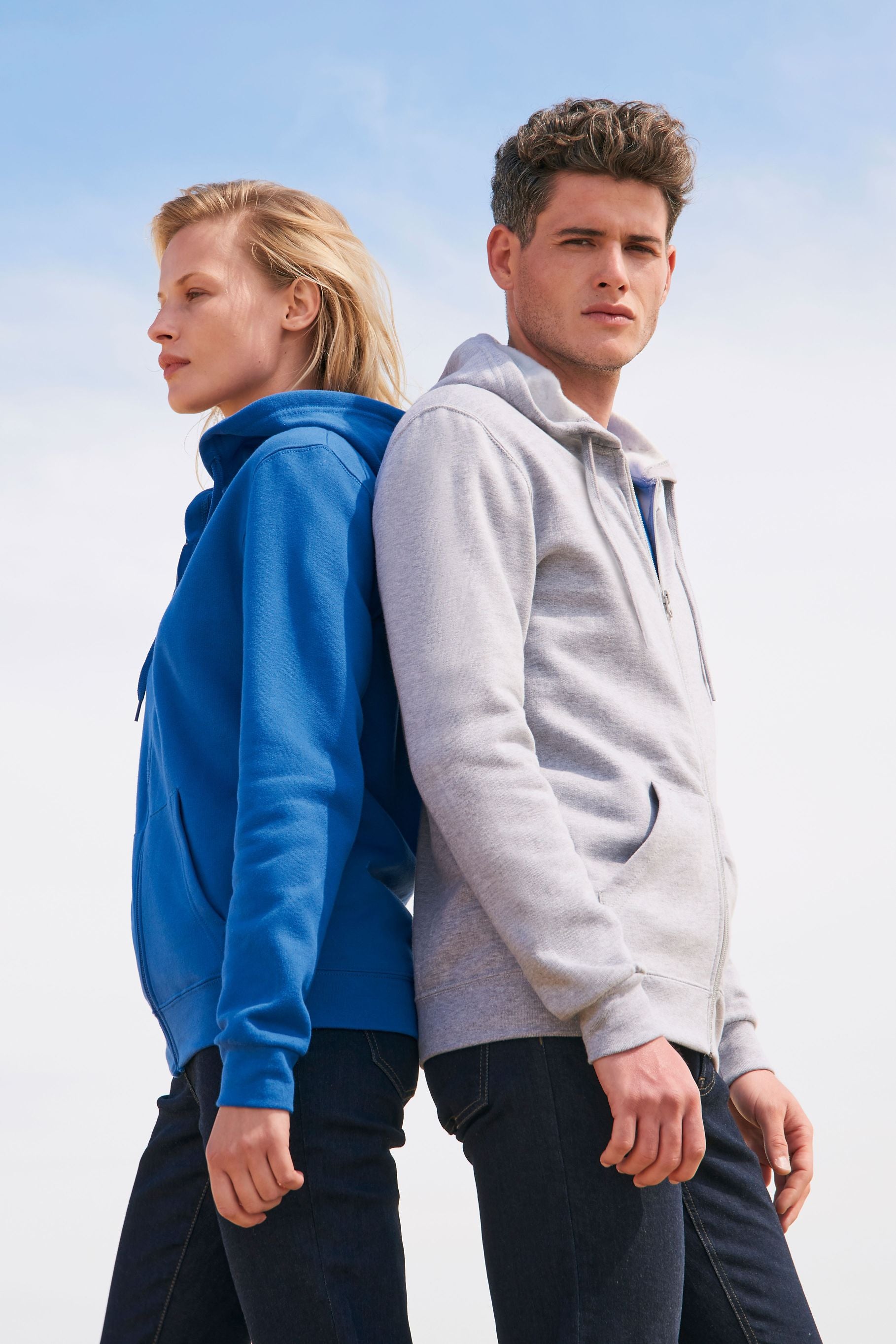 Sweat à capuche zippé unisexe SOL'S STONE.