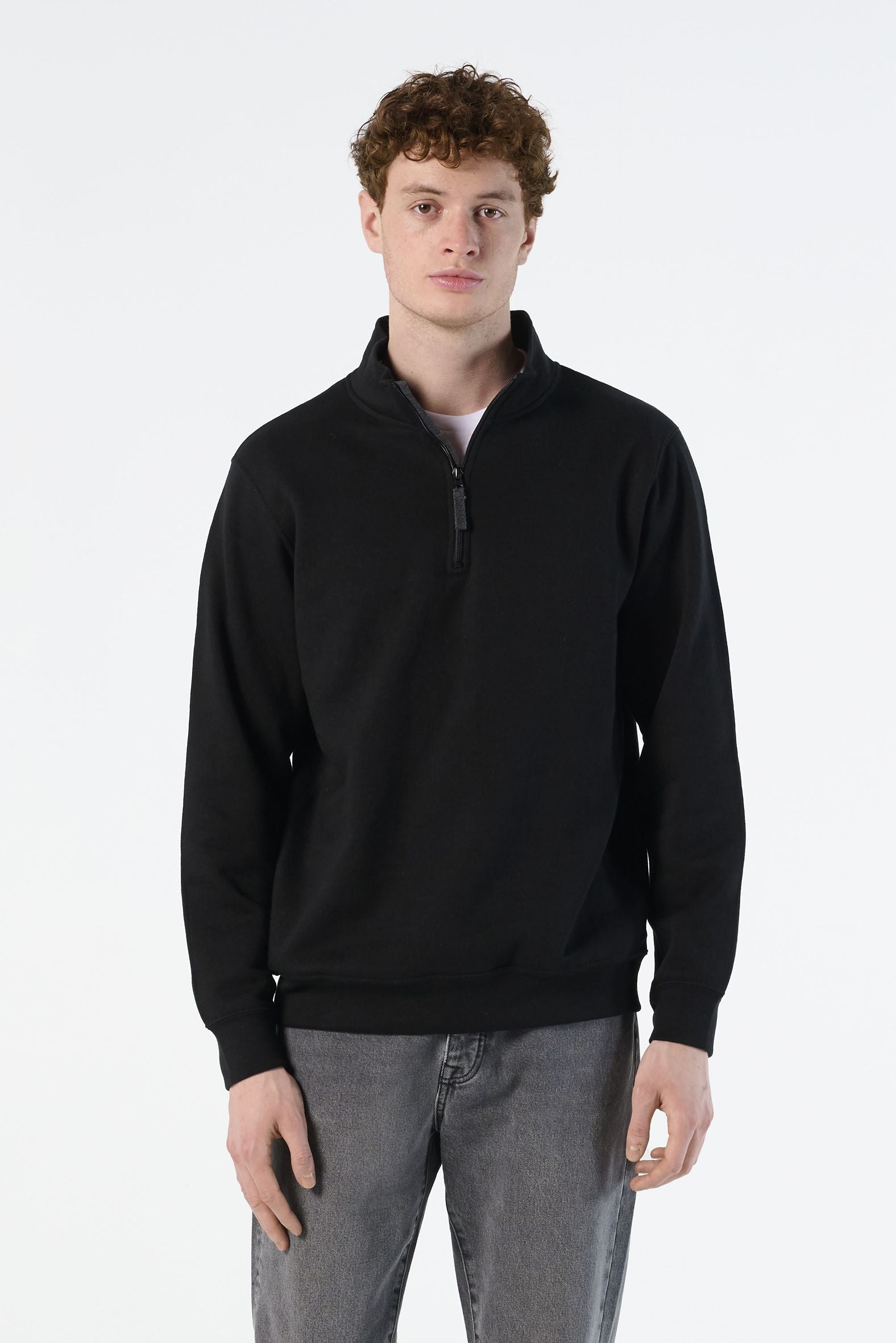 Sweat SOL'S STAN homme, coton/polyester, zippé.