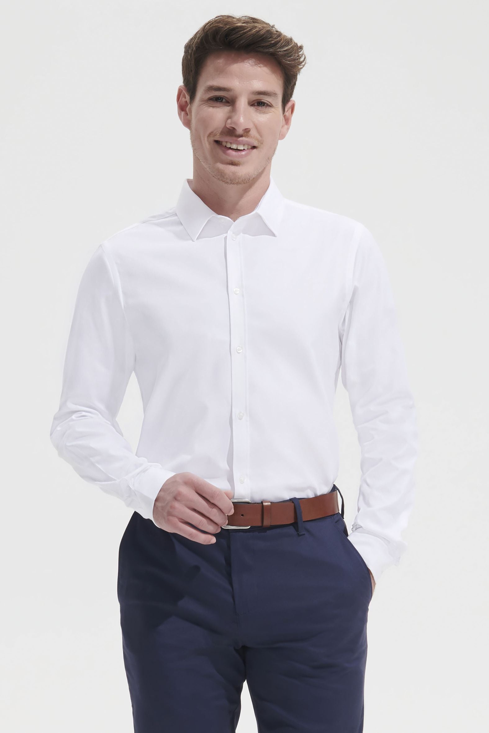 Chemise SOL'S BRODY MEN, coton, coupe droite