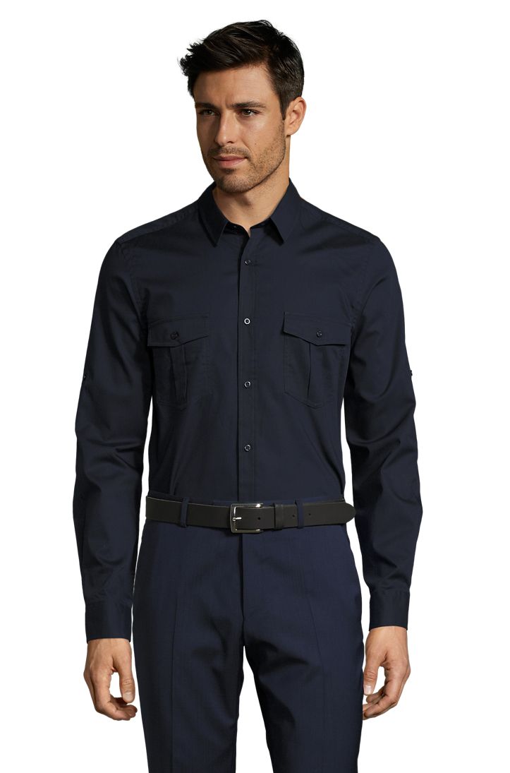 Chemise SOL'S BURMA MEN: 100% coton, manches longues.
