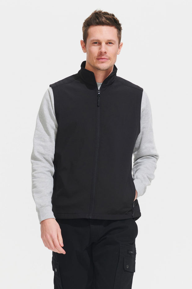 Veste Softshell SOL'S RACE BW homme, sans manches