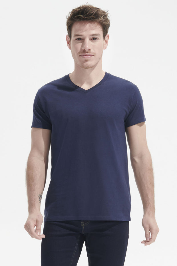 T-shirt SOL'S Imperial V MEN, coton, col V