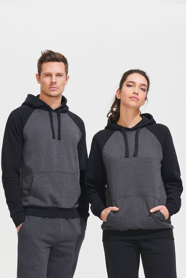 Sweat SOL'S SEATTLE bicolore, coton/polyester.