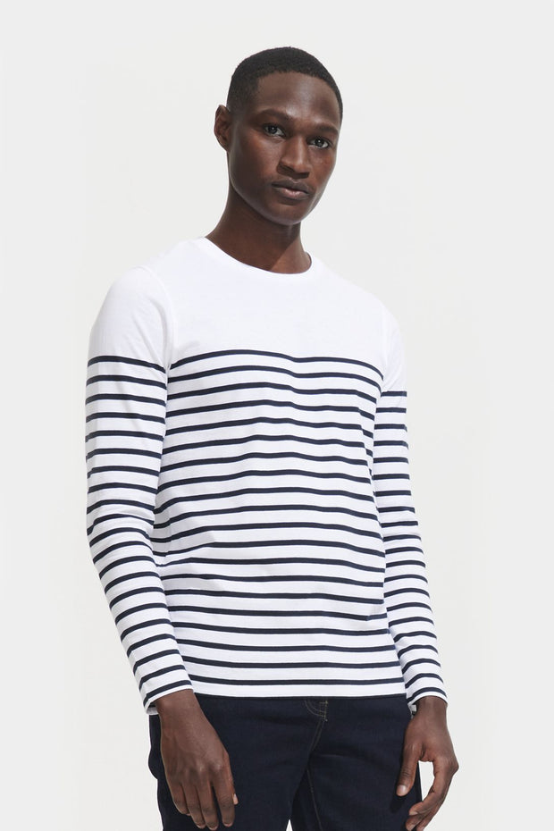 Marinière SOL'S homme coton, manches longues