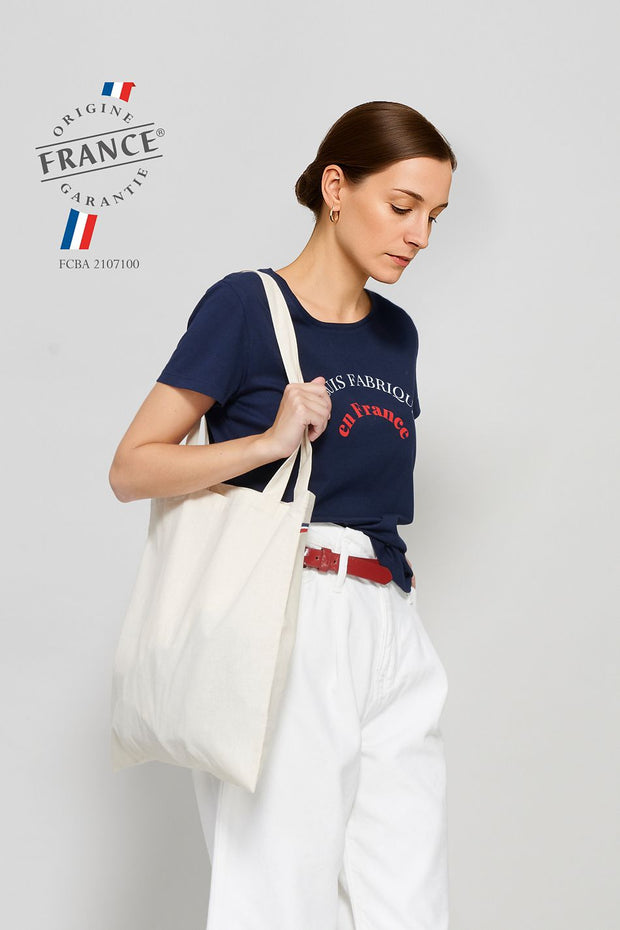 Sac shopping ATF THOMAS en coton bio, fabriqué en France.