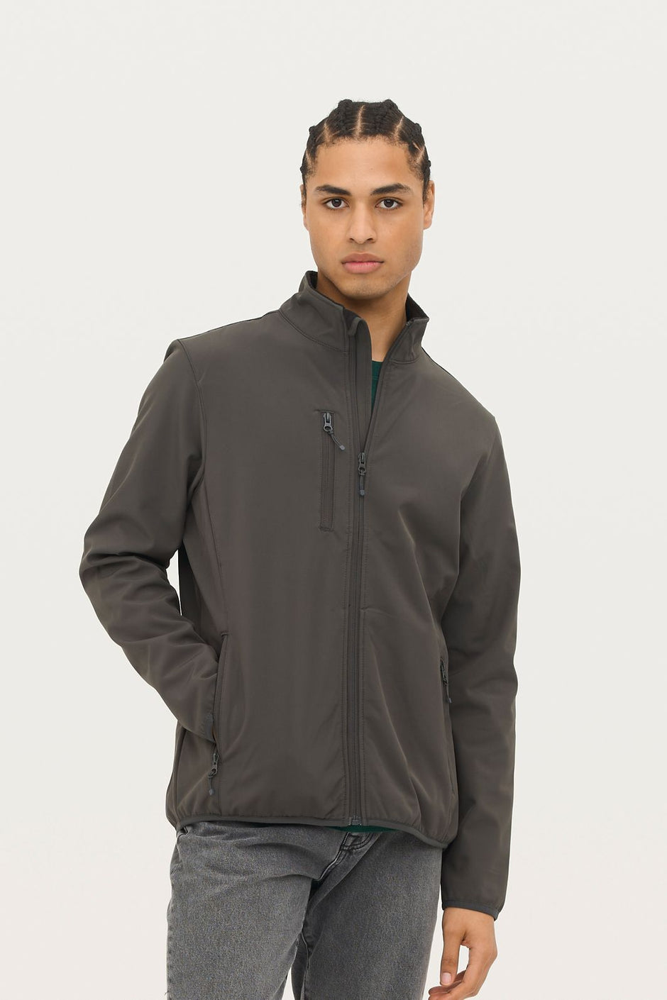 Veste Softshell homme, recyclée, imperméable.