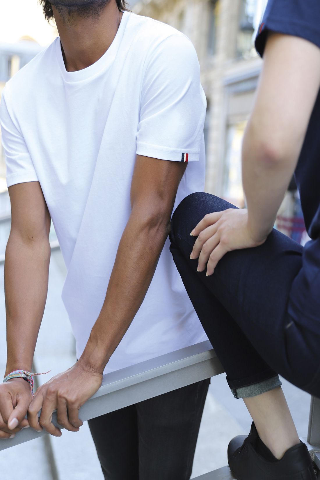 T-shirt ATF SACHA coton bio, détails tricolores.