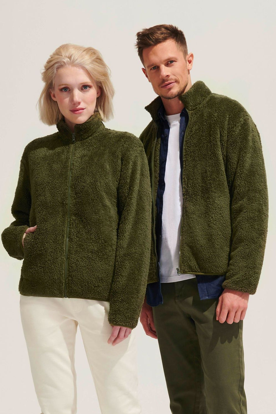 Polaire SOL'S FINCH, veste zippée unisexe recyclée