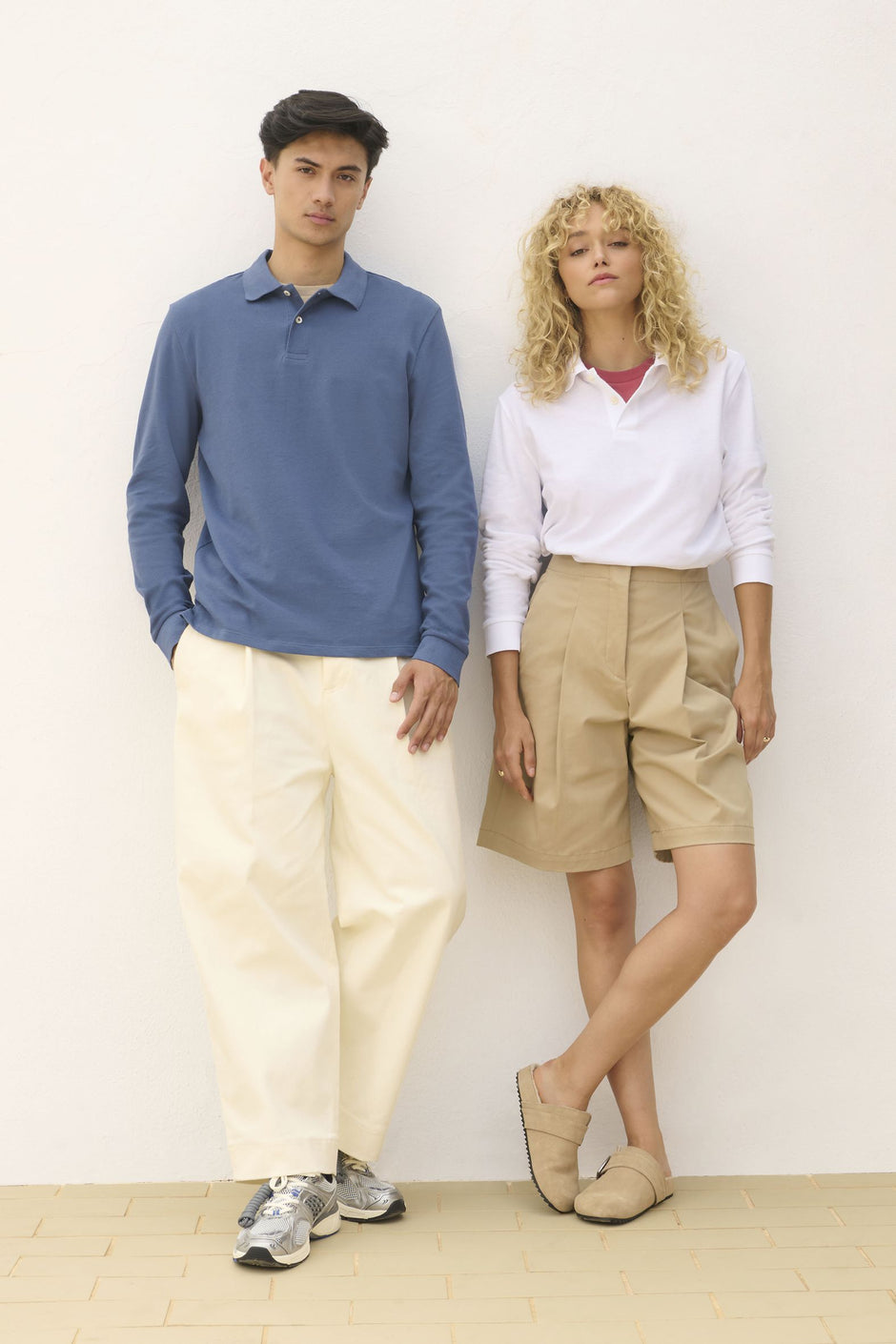 Polo SOL'S PACIFIC LSL, coton, manches longues.