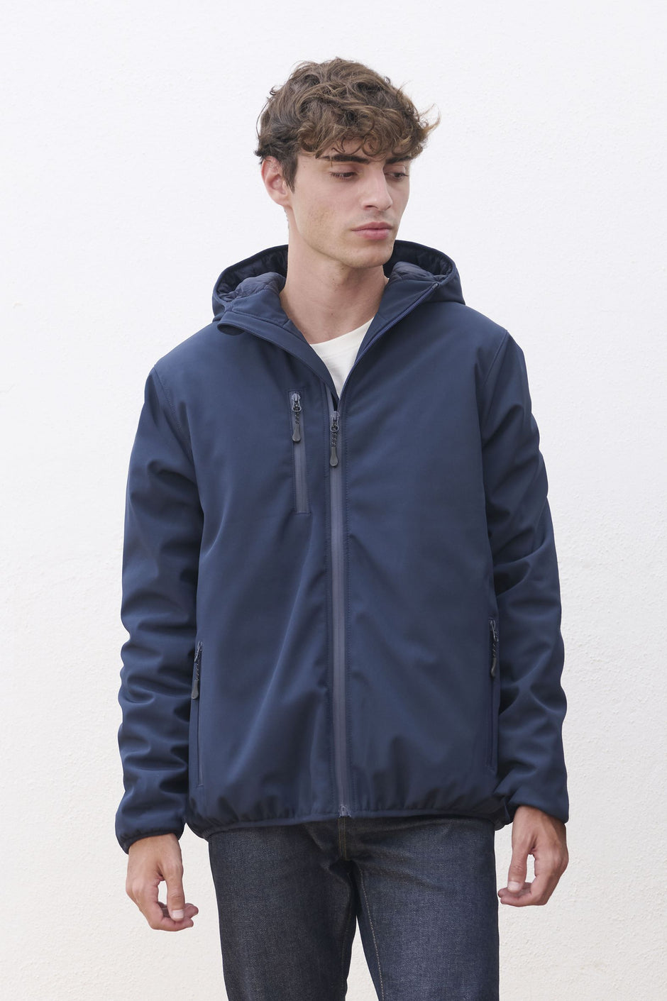 Softshell homme matelassée, imperméable et respirante