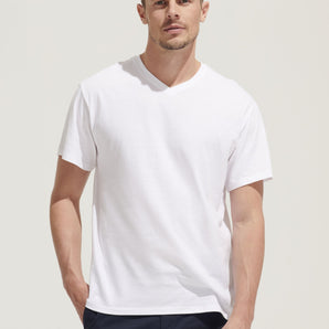 T-shirt SOL'S VICTORY homme, coton, col en V