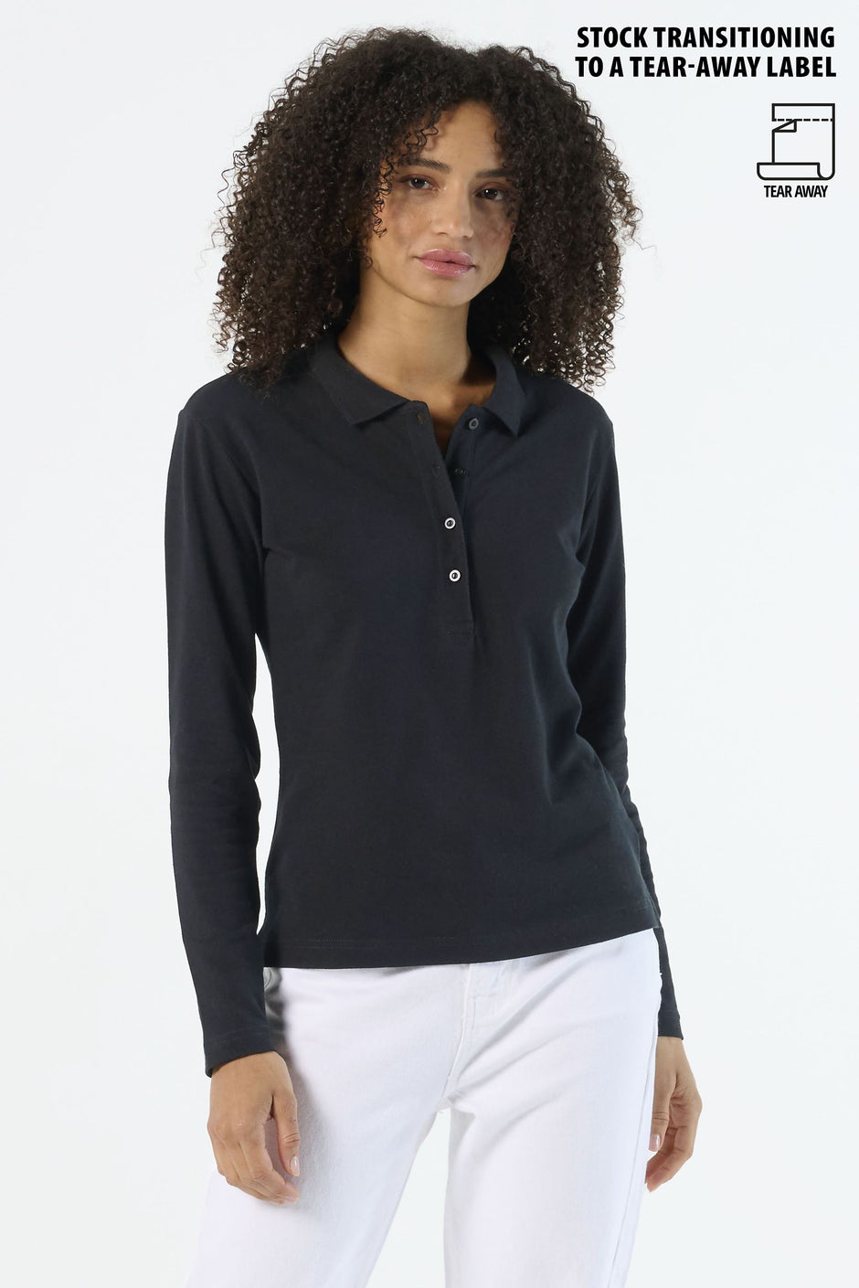 Polo femme SOL'S PODIUM, coton, manches longues