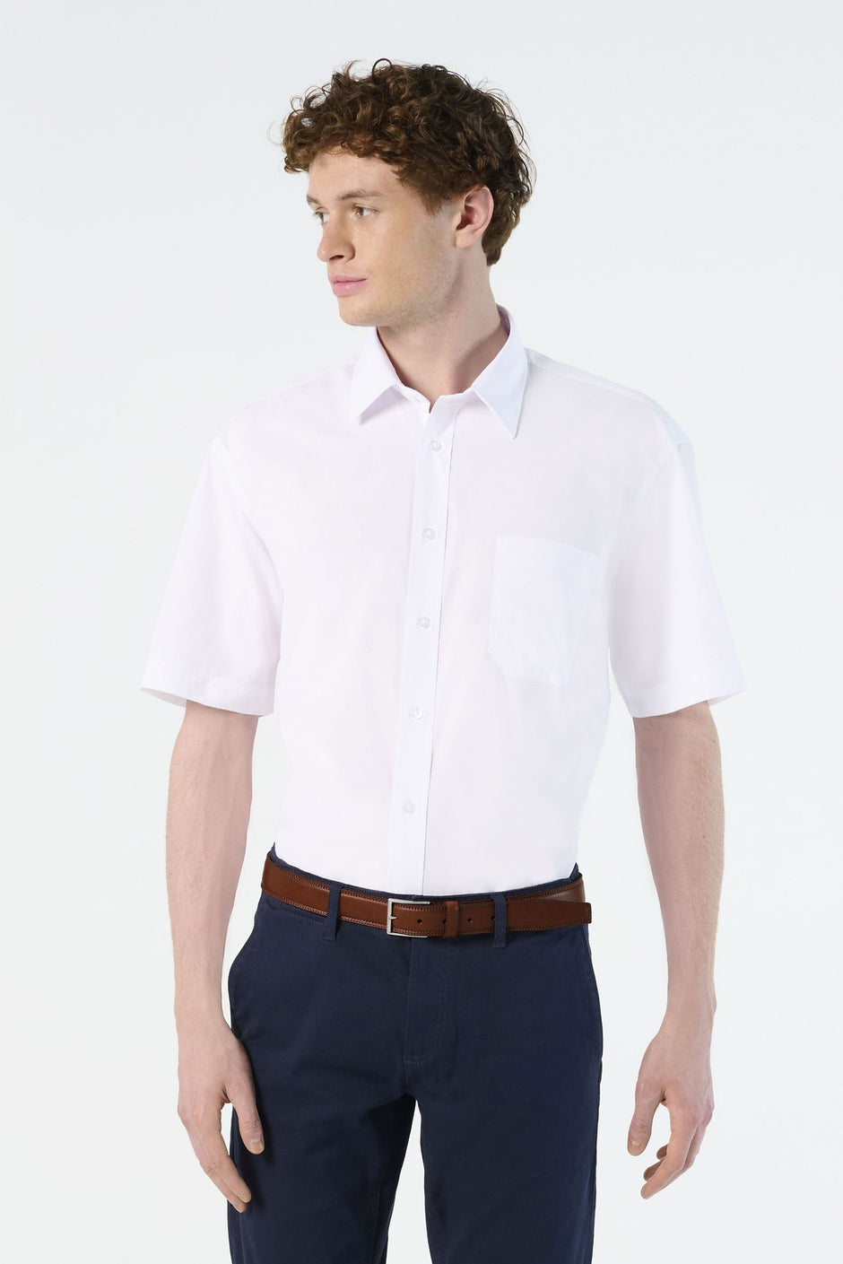 Chemise SOL'S BRISTOL homme, popeline, manches courtes.