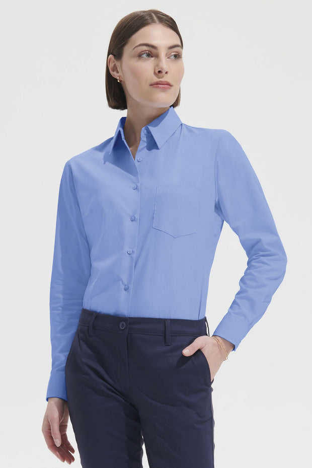 Chemise femme SOL'S EXECUTIVE, polyester et coton.