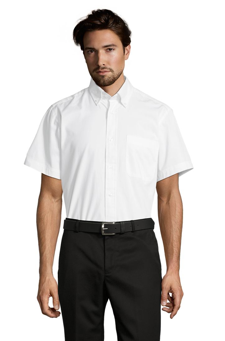 Chemise SOL'S BROOKLYN homme, twill coton, manches courtes